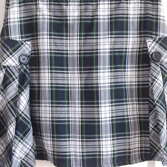 Lands' End, Tartan, Pleated Rayon Blend Skort, Girls Size 12 - Picture 11 of 12